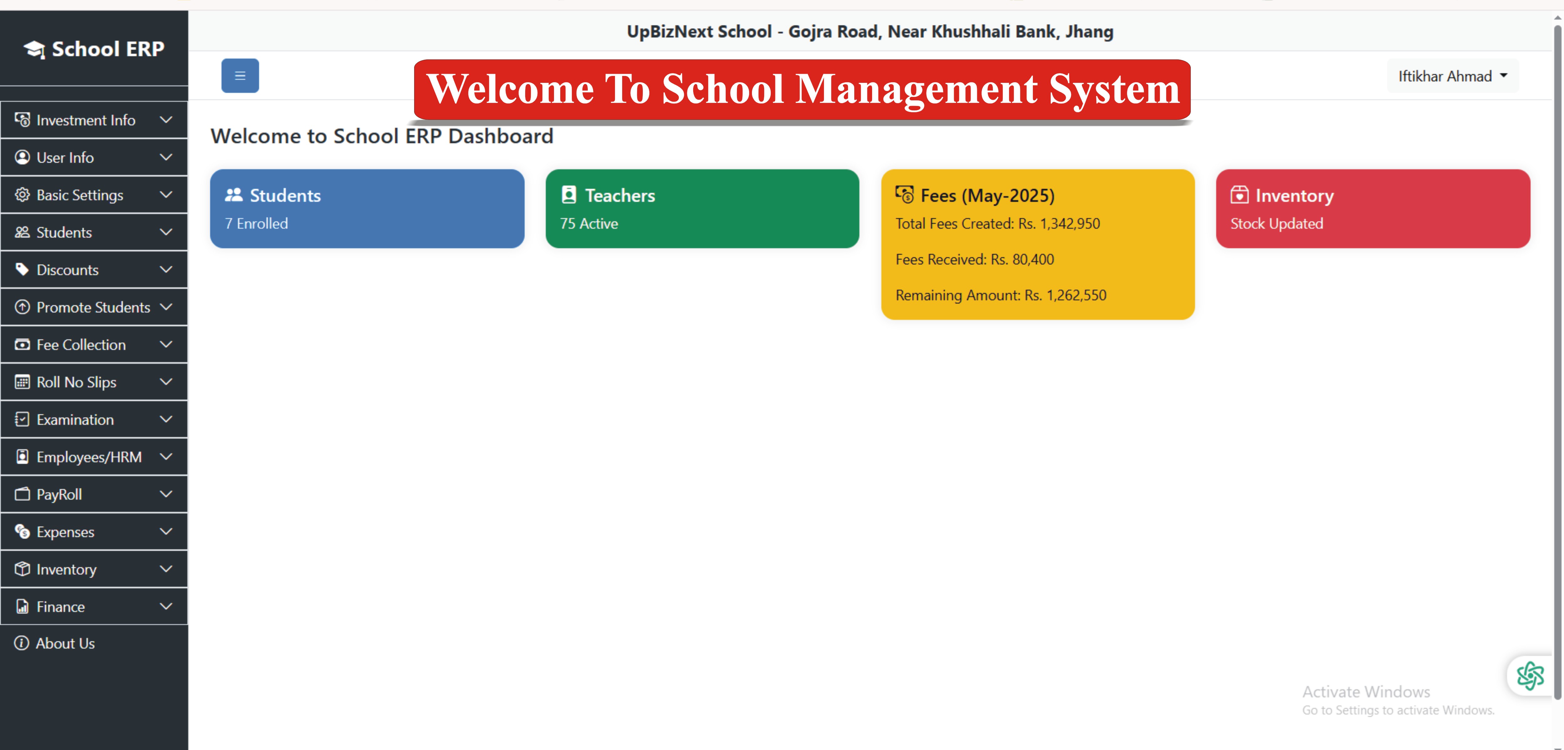 School Dashboard